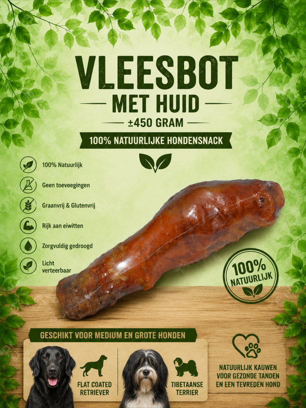 Vleesbot met huid +/- 450 gram