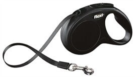 Flexi Rollijn Classic Tape Zwart S 5 mete