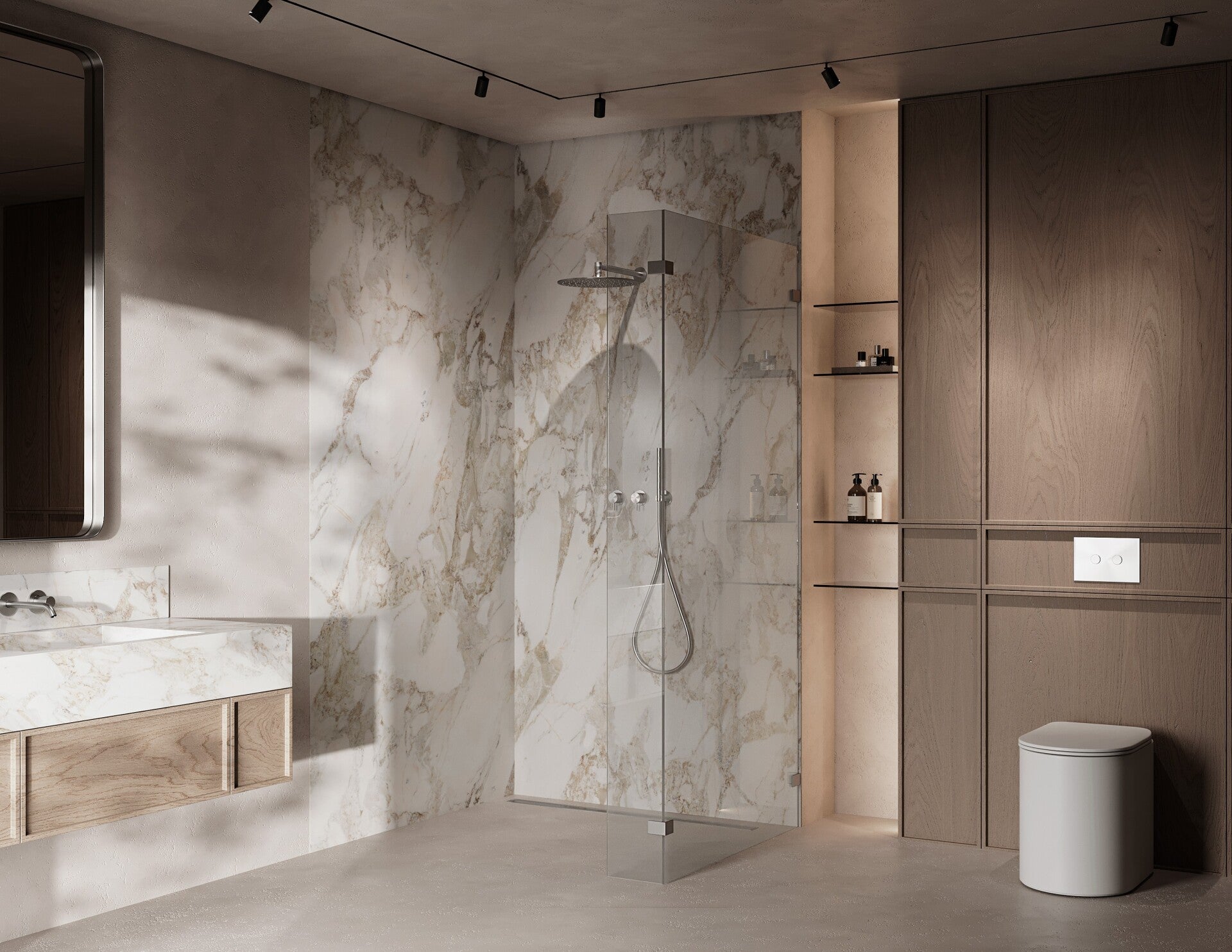 Maßgeschneiderte Duschkabine Walki-in IGOR