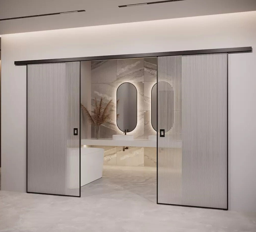 Maßgeschneiderte Doppelschiebetür MONACO Loft-Stil