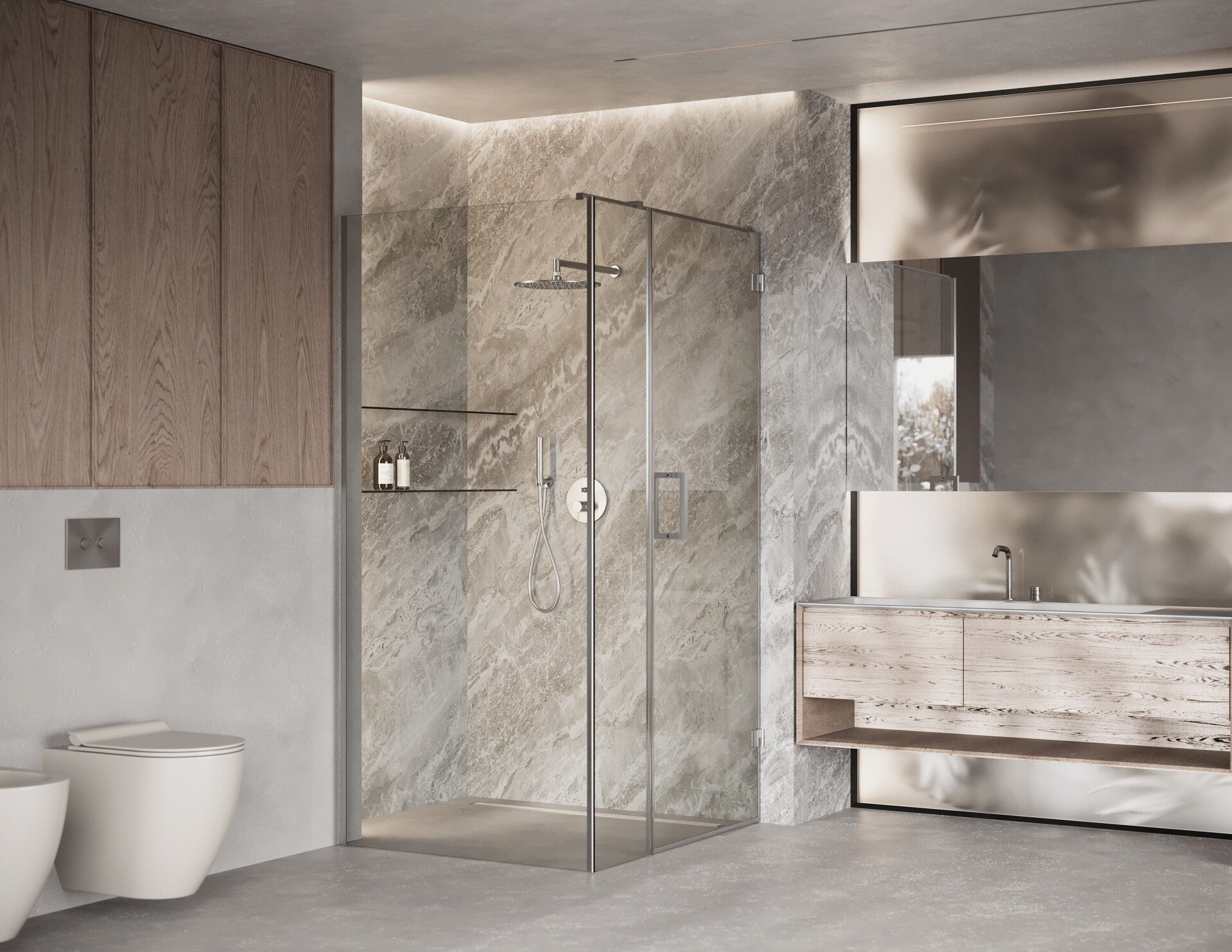 Maßgeschneiderte Eckduschkabine MARCEL