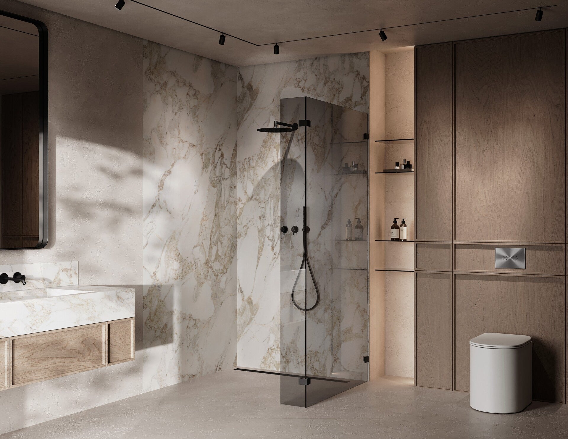 Kabine Walk in Nach mass mit Montage