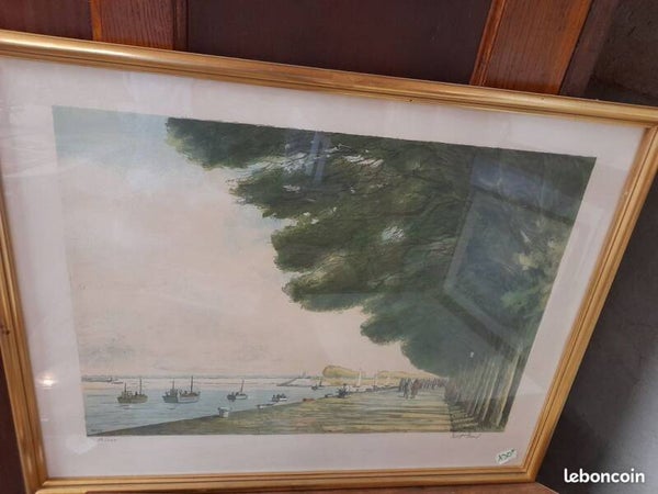 Lithographie numérotée et signée de Paul Petit