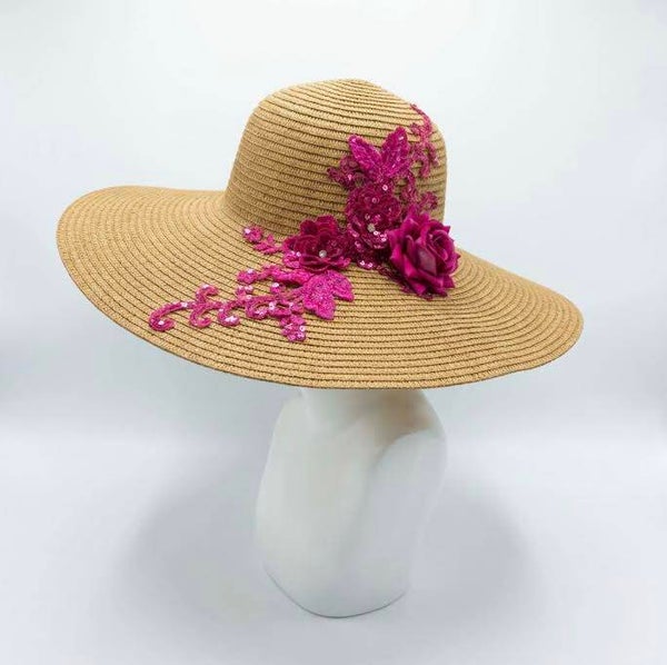 Blush Rose Lace Sunhat