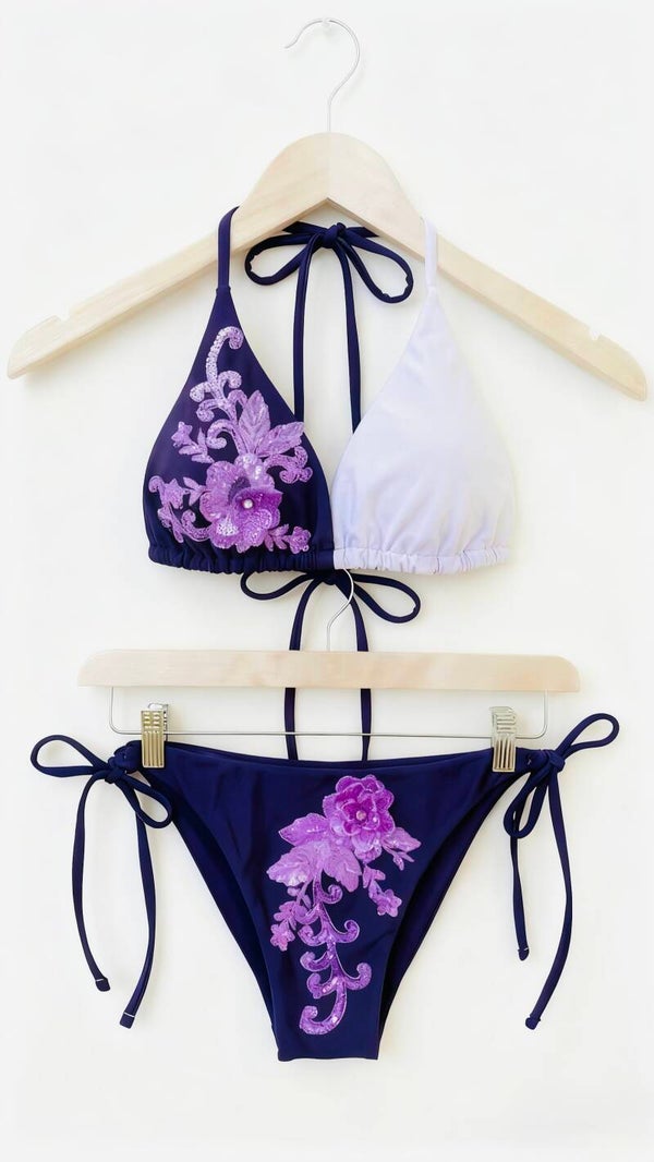 Violet love bikini set