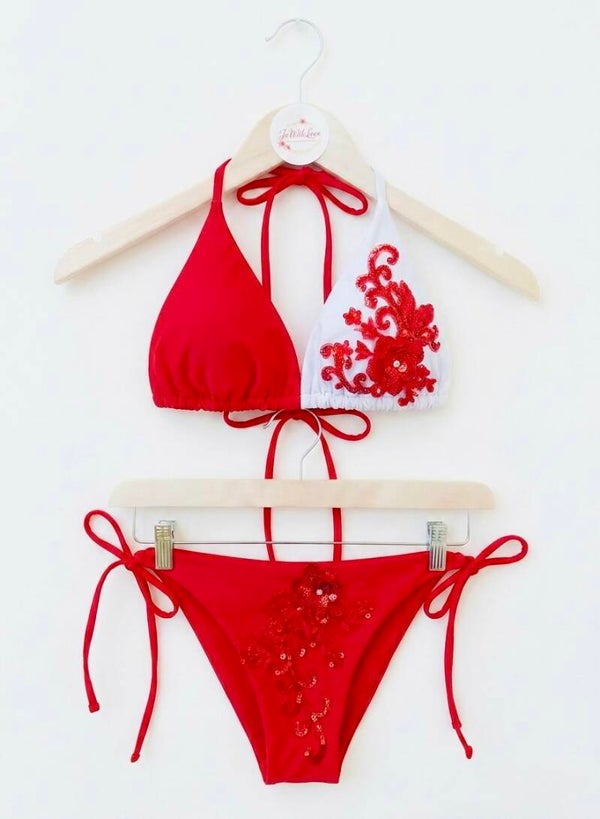 Valentine sweetheart bikini set