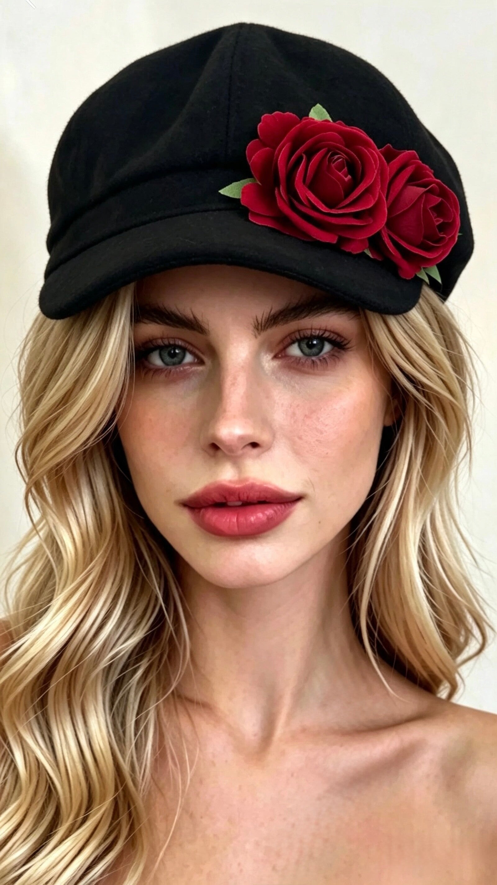 Winters burgundy rose