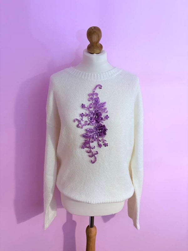 Amethyst Bloom Sequin