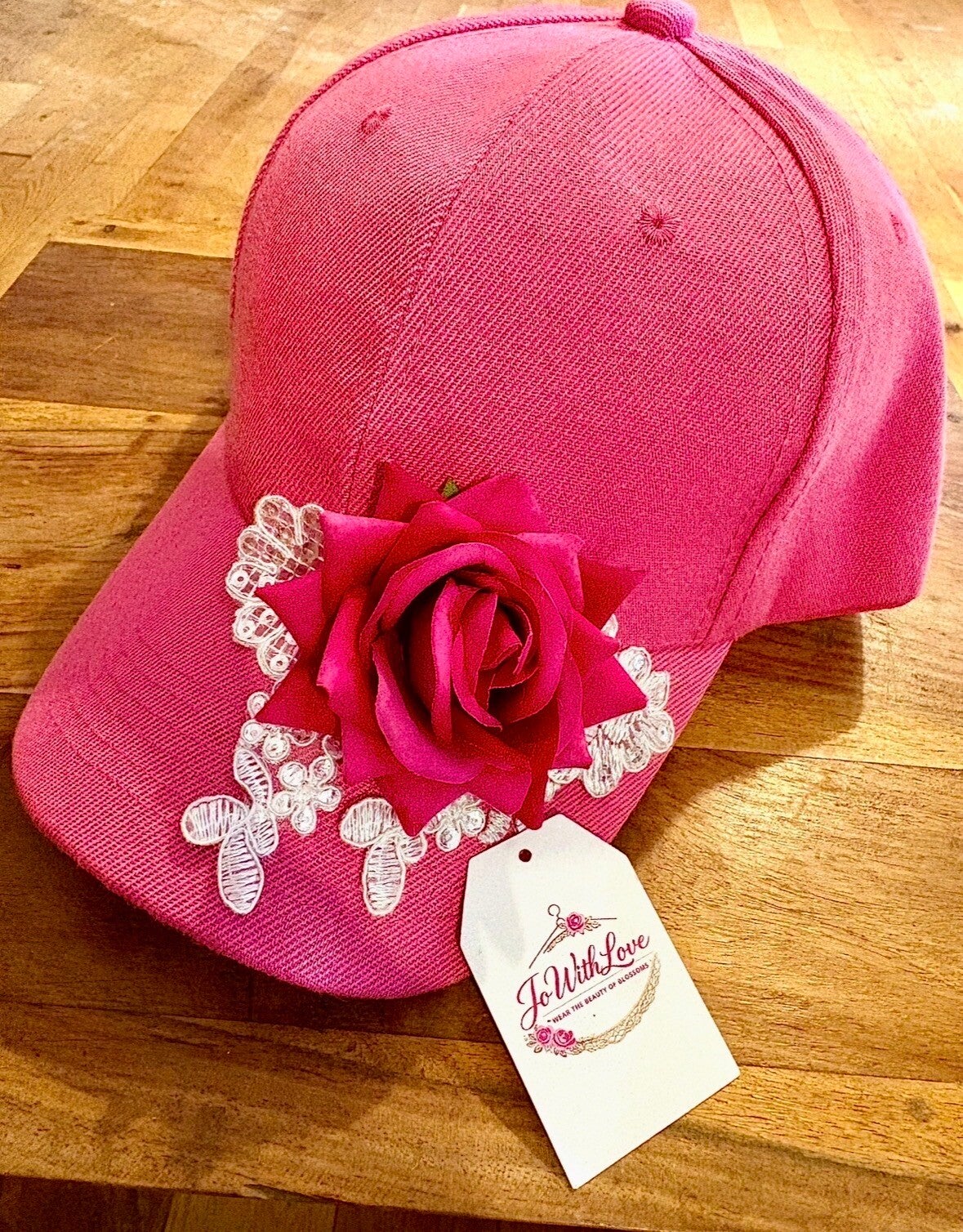 Velvet rose cap