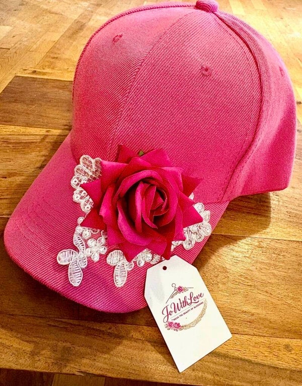 Velvet rose cap