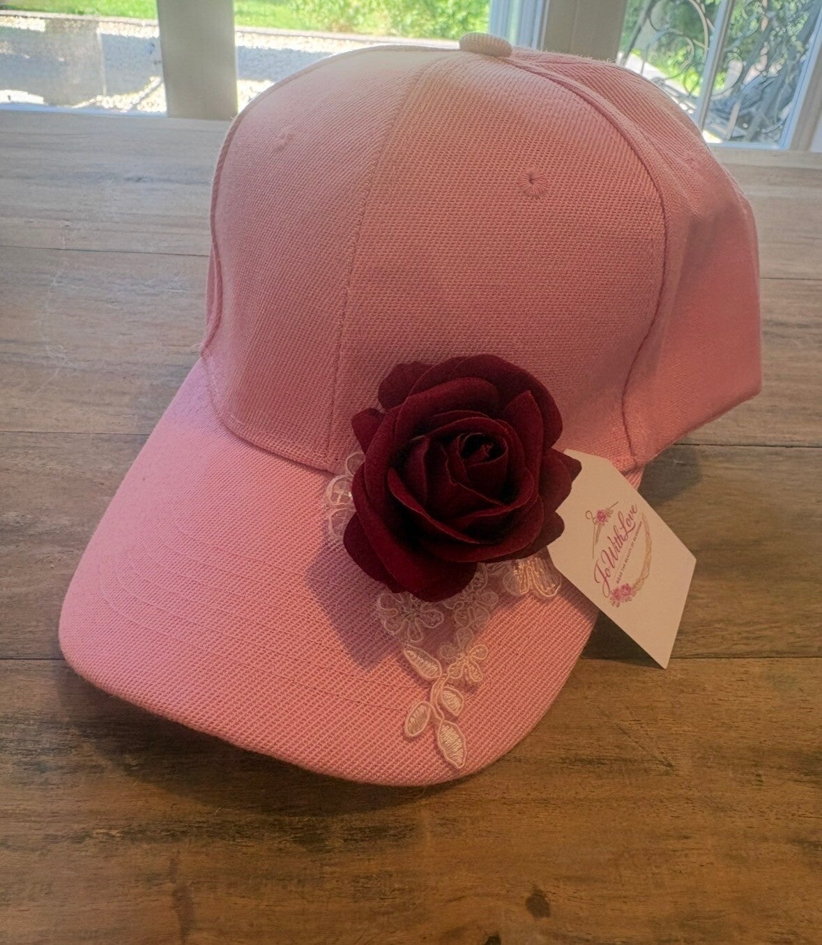 Velvet rose cap