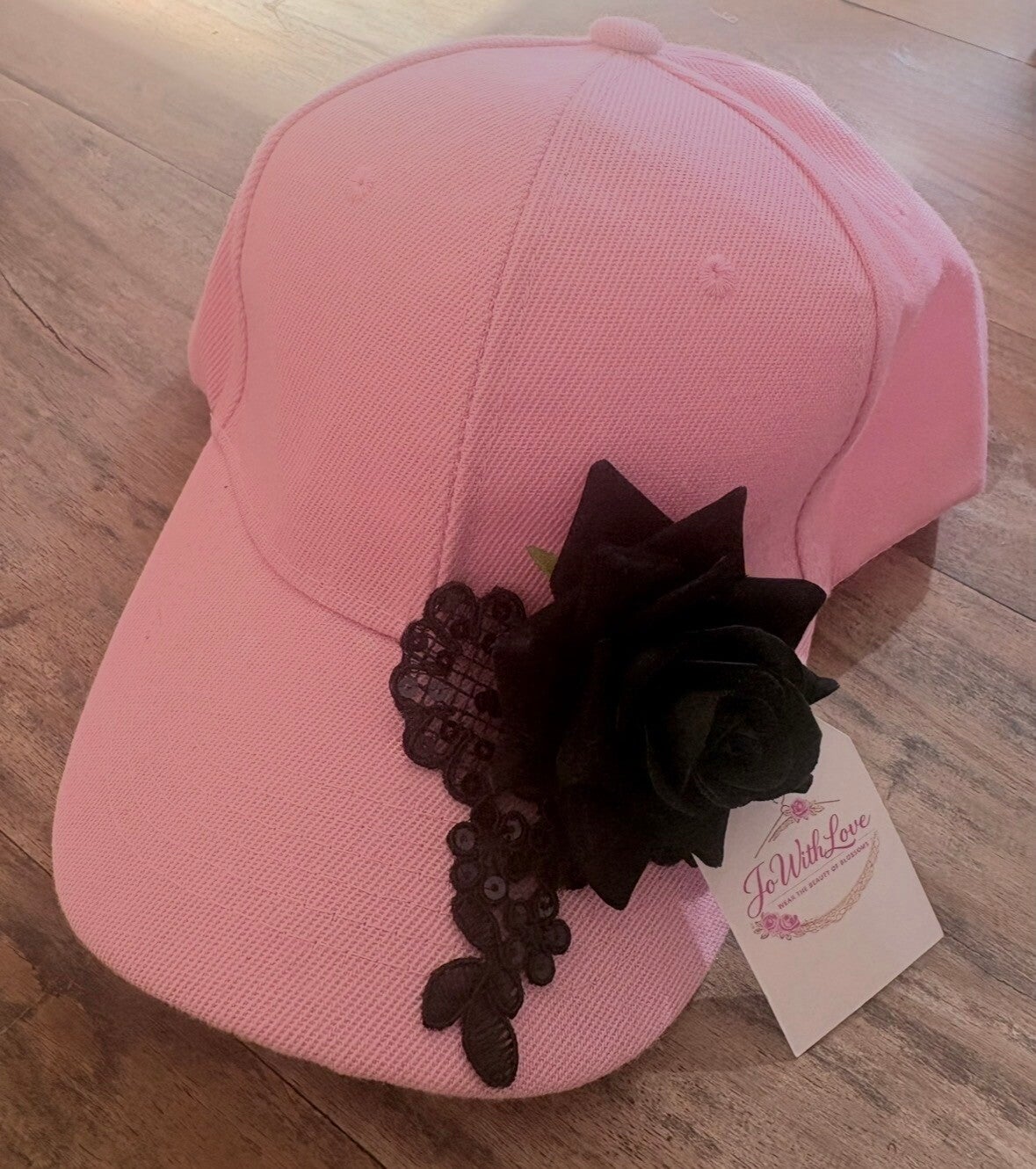 Velvet rose cap