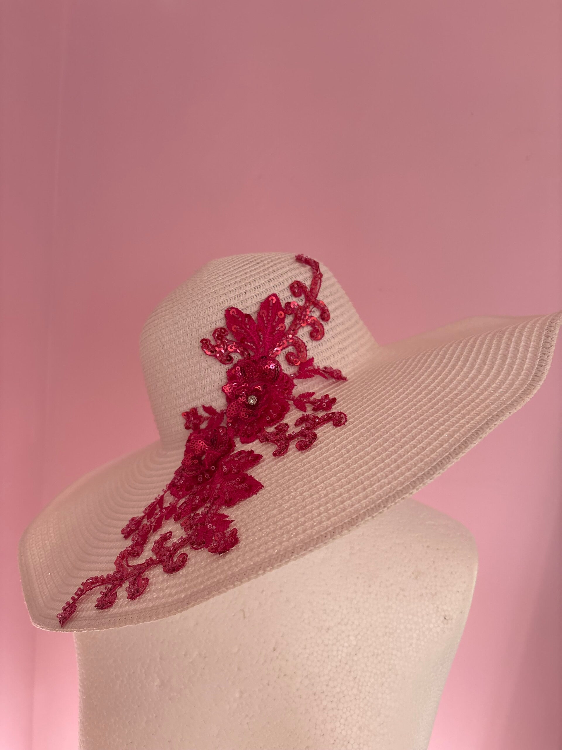 Sunshine pie large  rimmed hat