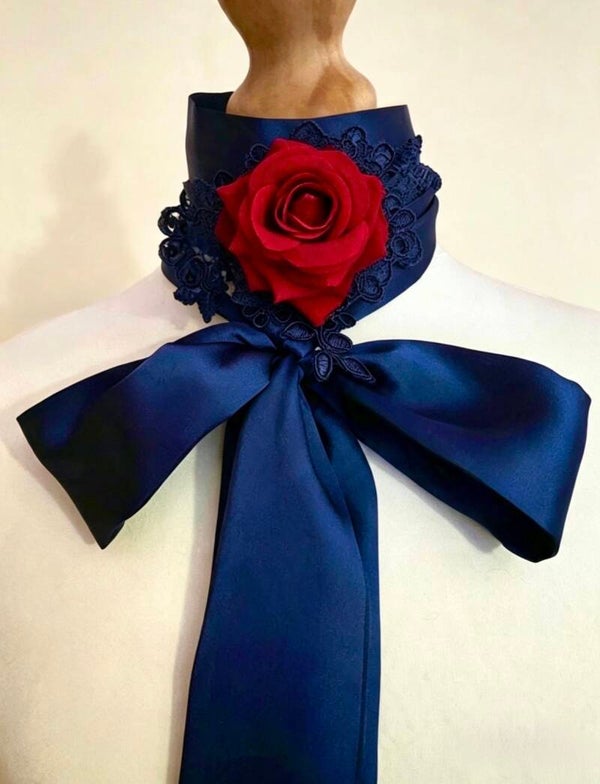 Love in navy neck tie