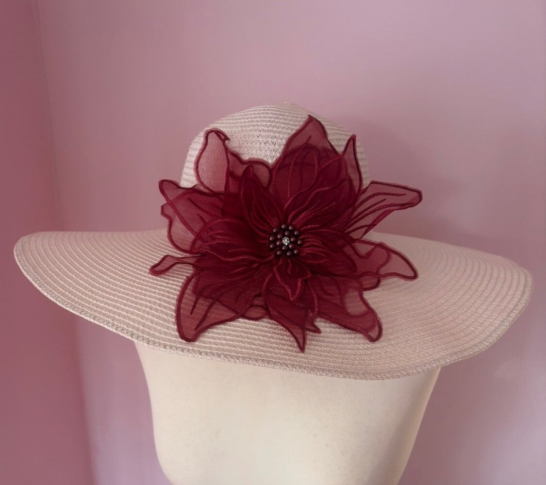 Large rimmed hat