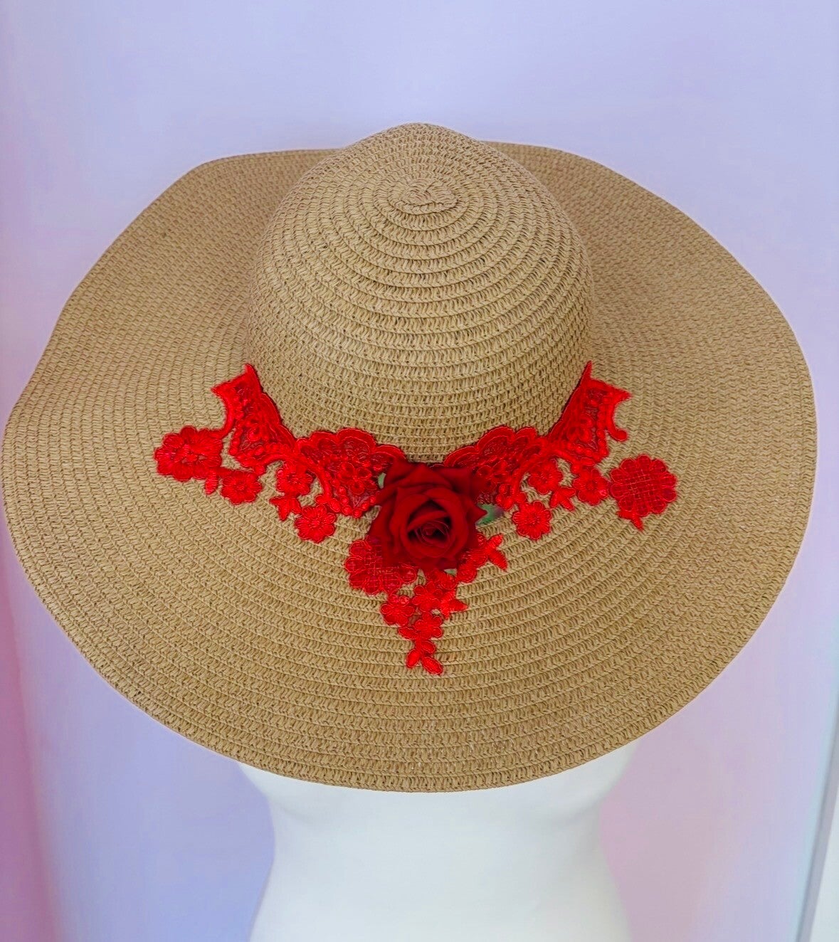 Large rimmed hat