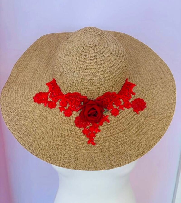 Large rimmed hat