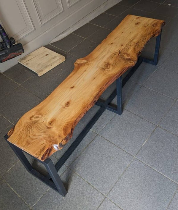 Banc acier/bois
