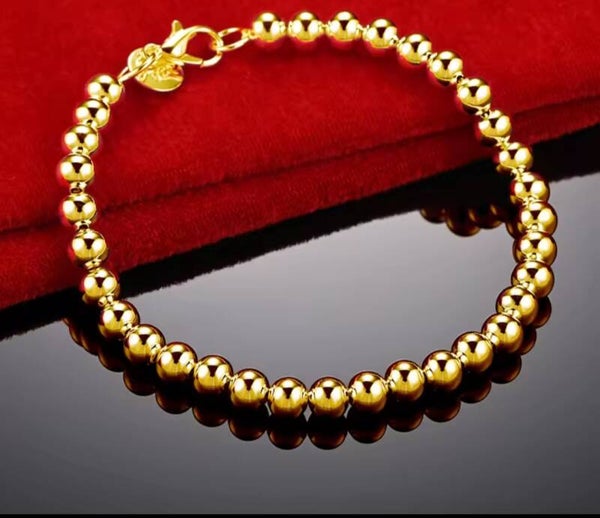 GOLD BEADED BRACELET