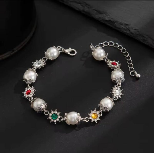 SILVER PEARL BRACELET