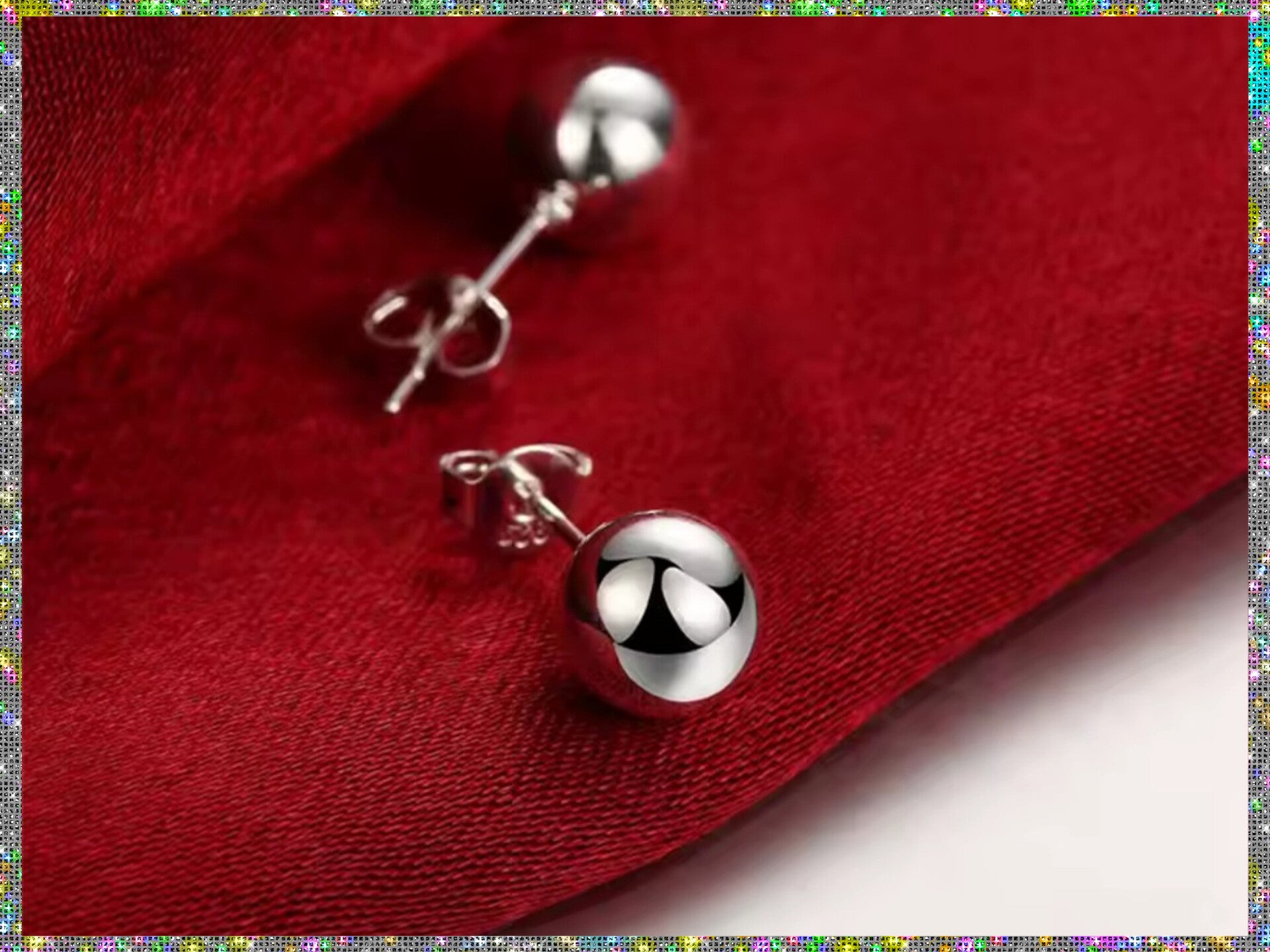 STERLING BALL EARRINGS
