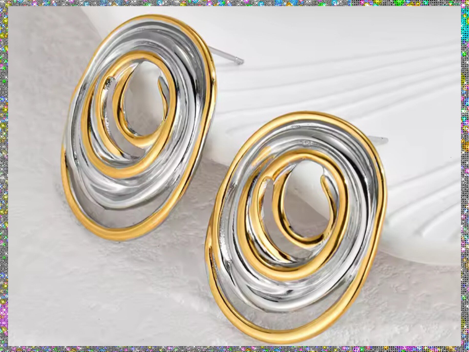SILVER/GOLD SWIRLS