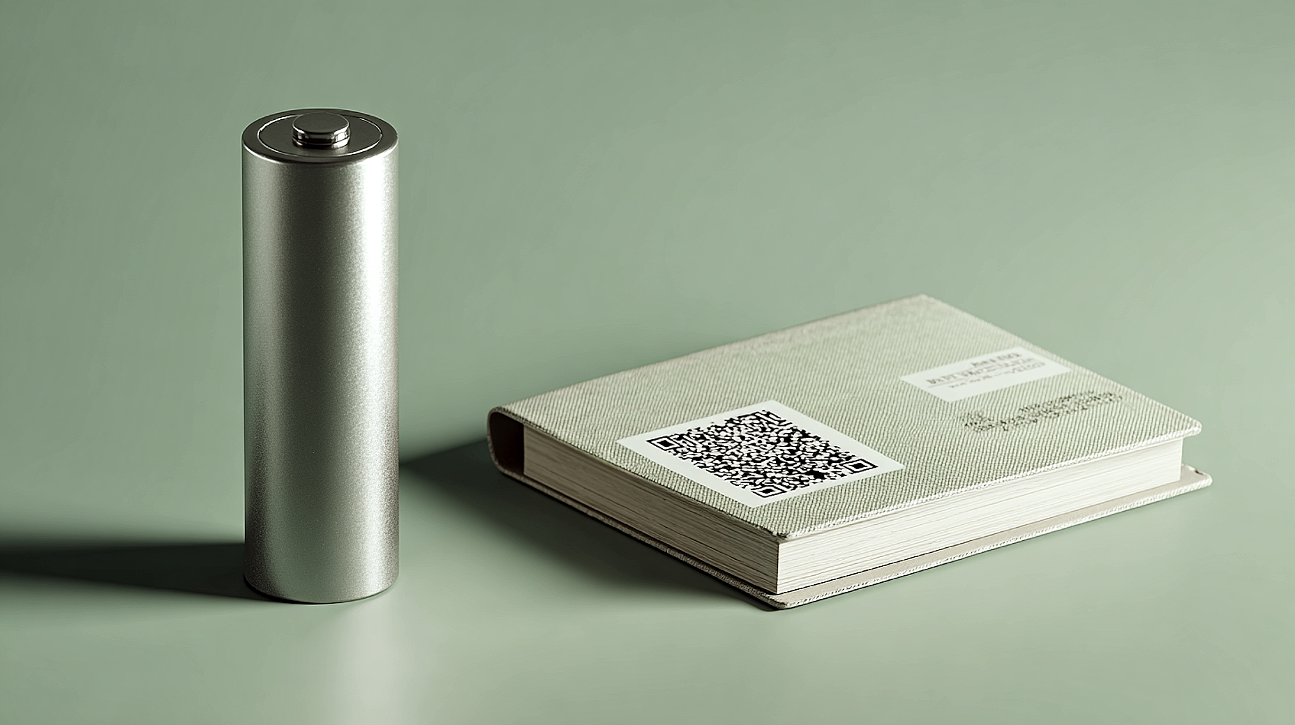 Een batterij en een EU regelementen boekje