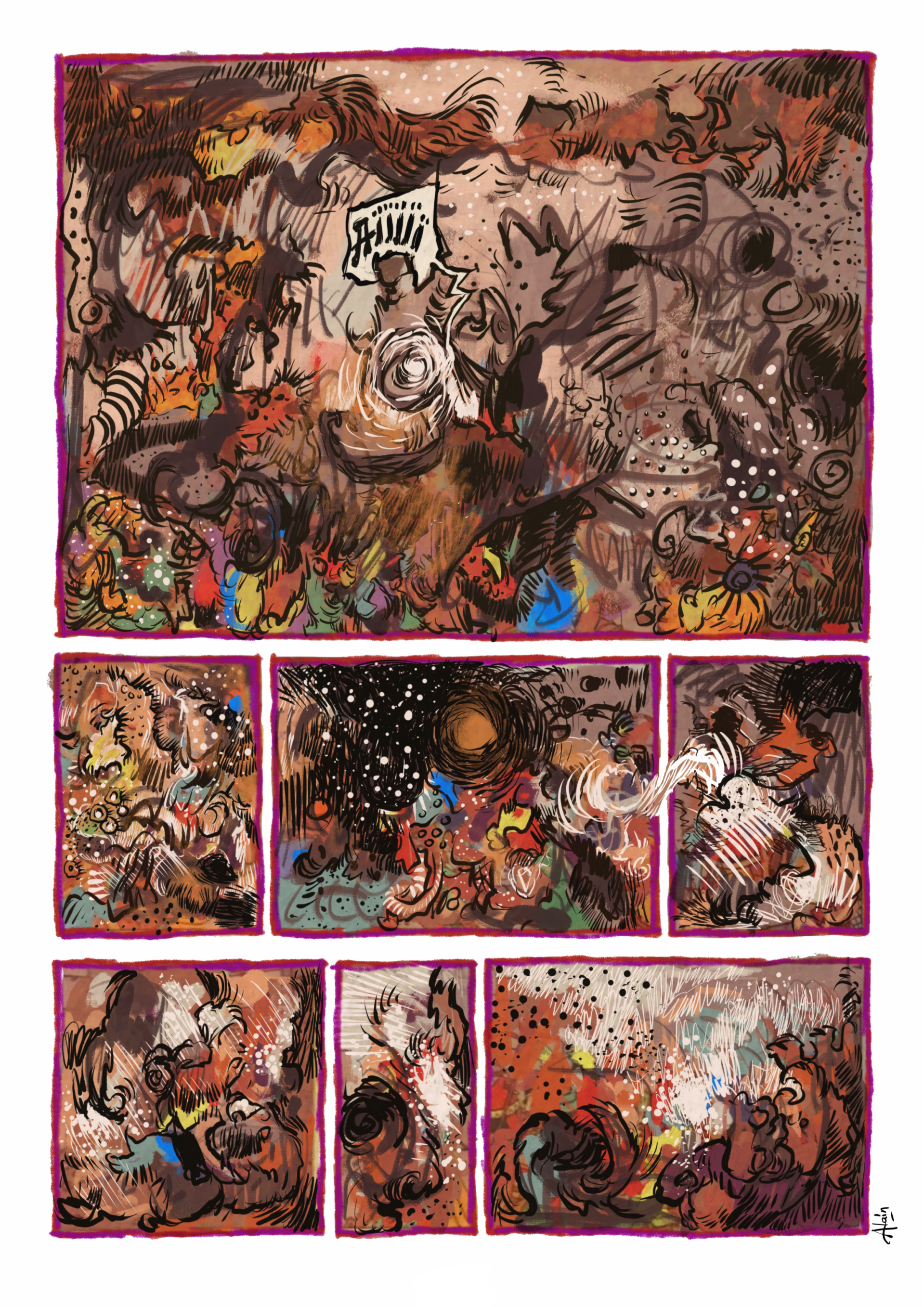 Dessin digital « Les temples ne sont plus une issue »