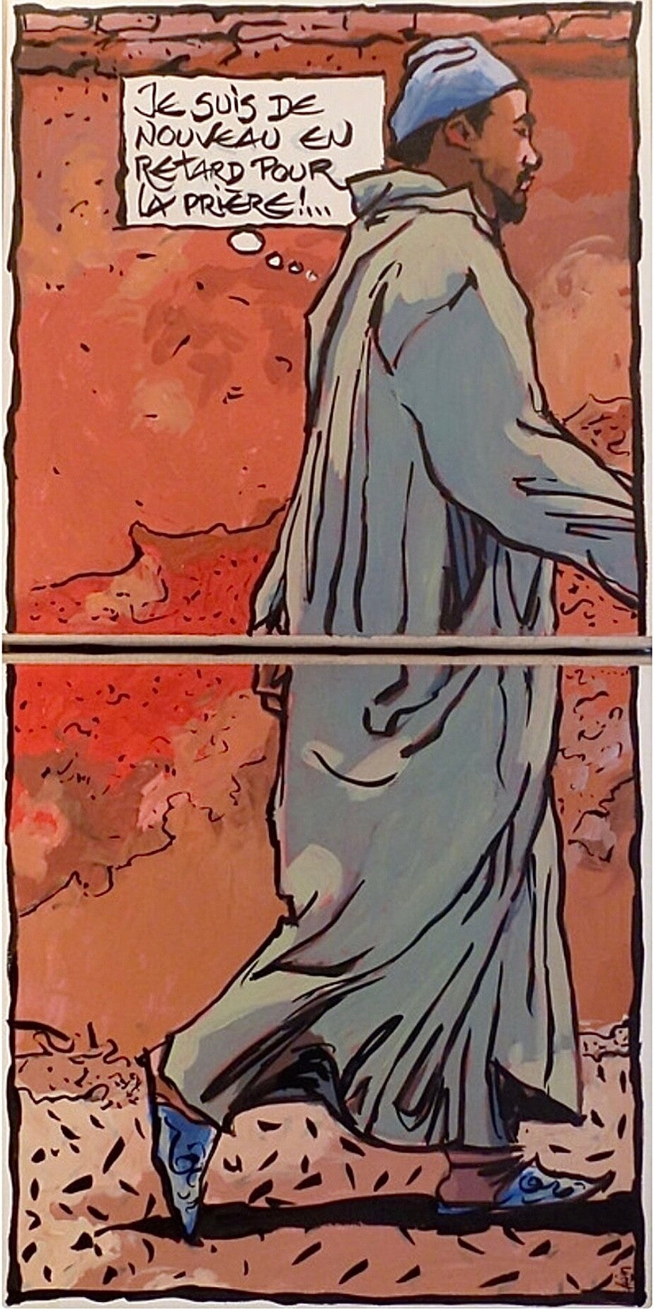 « En retard pour la prière »