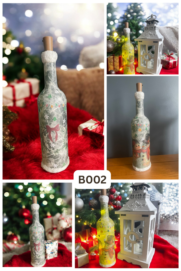 Christmas Table Lamp - Snow Couple B002