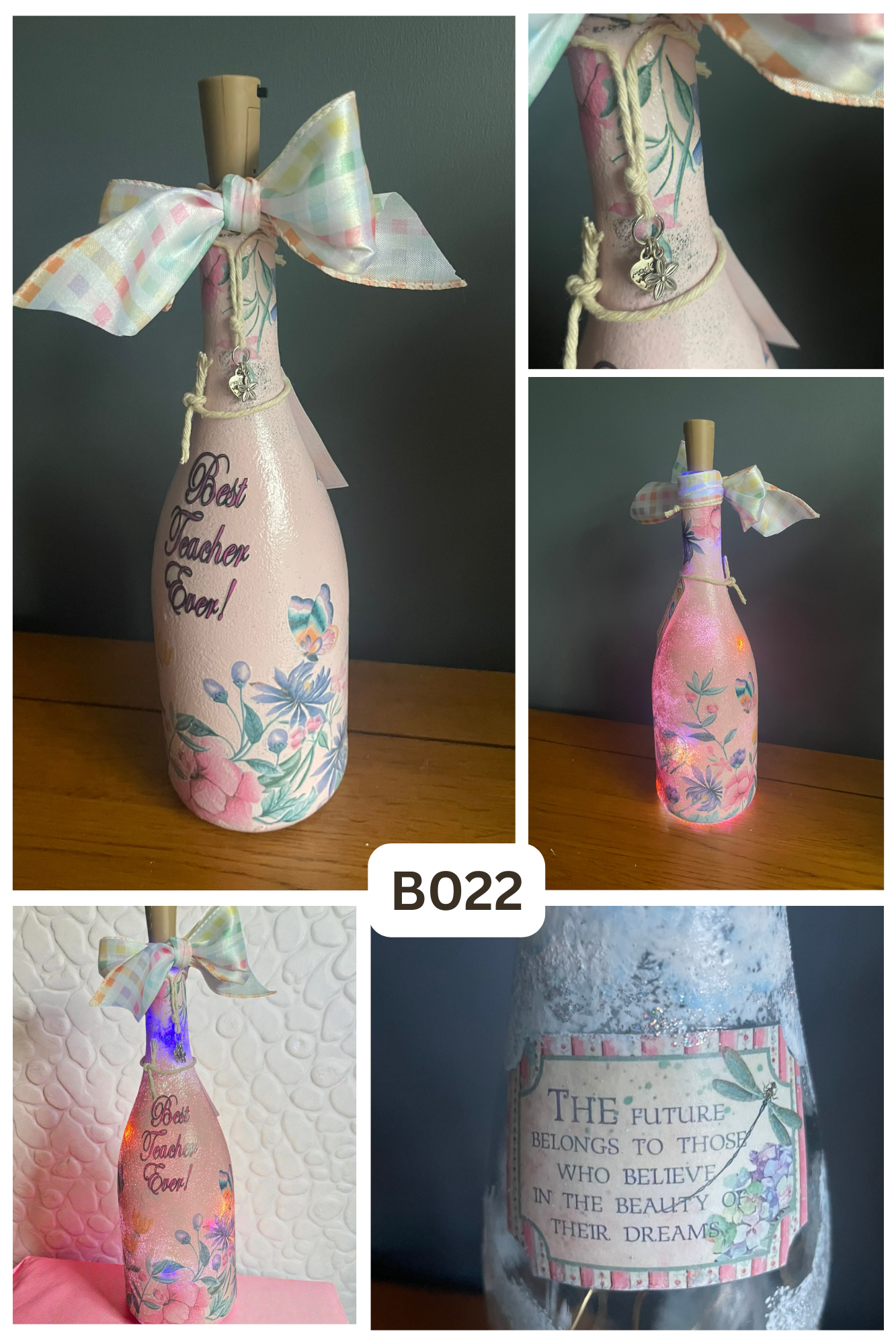 Decorative 'Best Teacher' Desk Lamp -B022