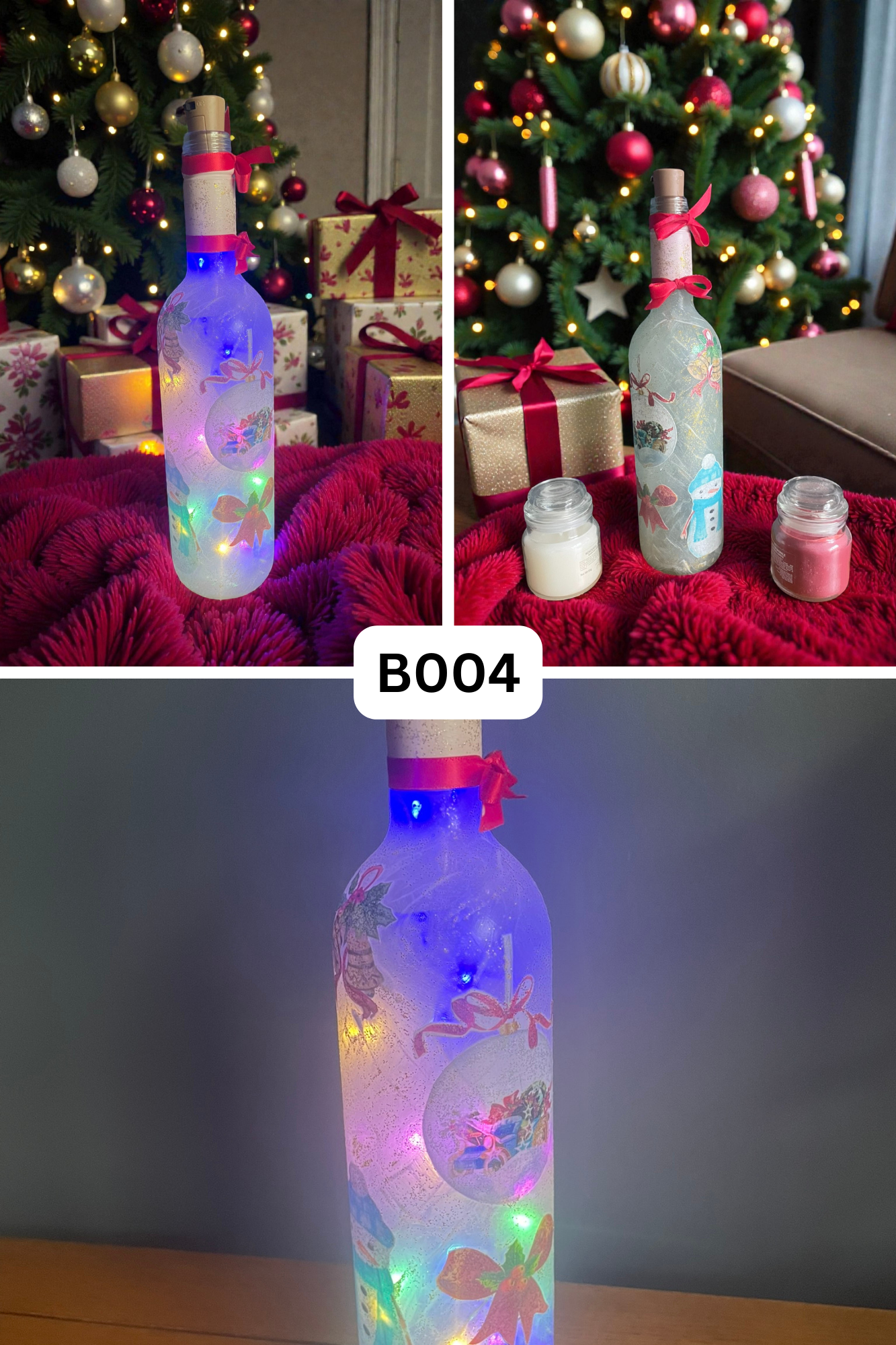 Christmas Table Lamp - Snowman - B004