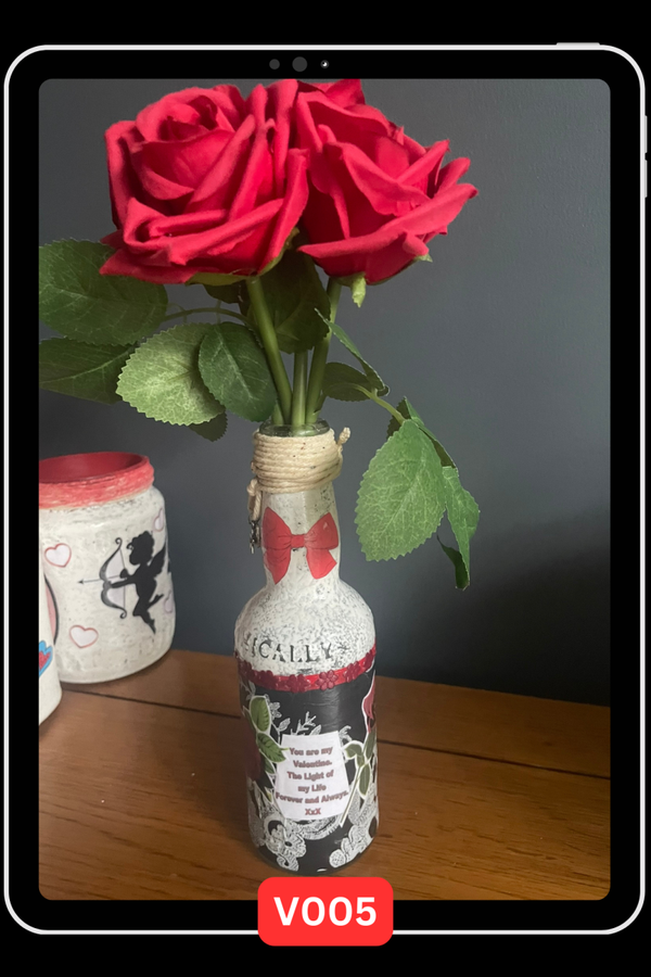Valentine's Day Rose Vase - V005