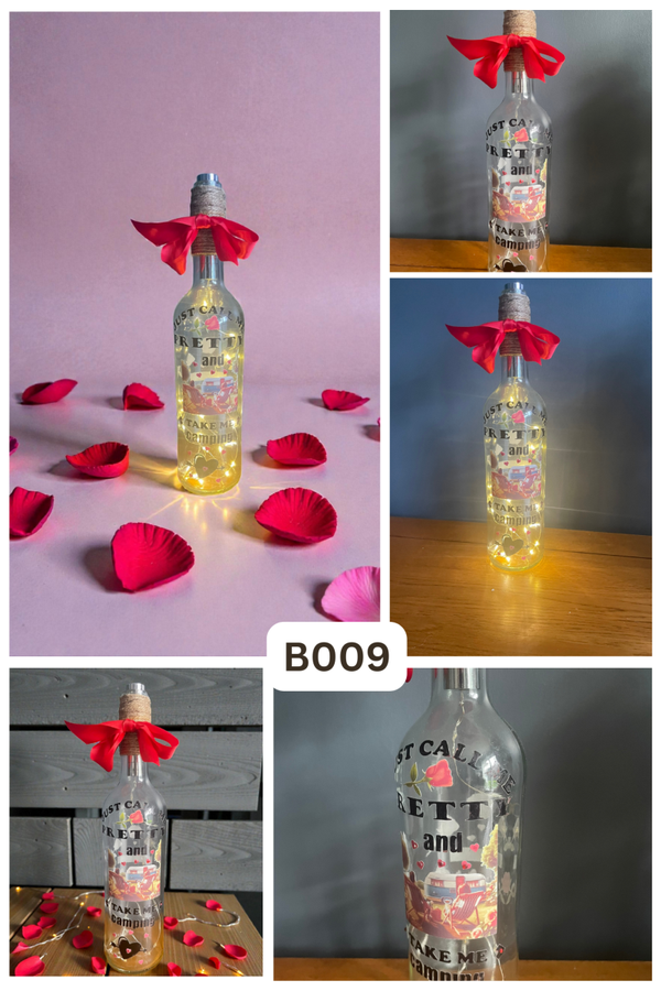 Valentine's Day Bottle Lamp - B009