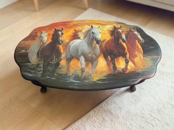 Coffee Table - FREE SPIRIT - Horses and Ponies
