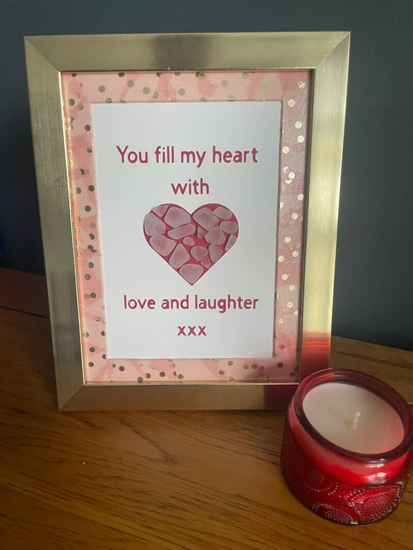 Valentine's Day  '3D Sea-glass' Artwork