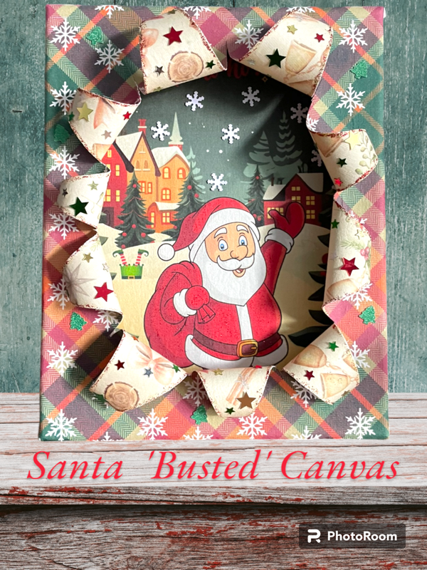 Christmas Busted Canvas
