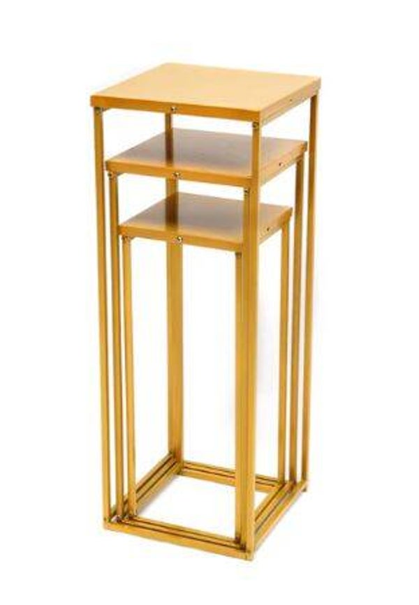 Ensemble de 3 colonnes décoratives