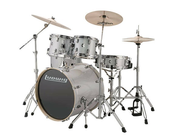 Ludwig Element Evolution, Silver White Sparkle 5 piece 22 inch