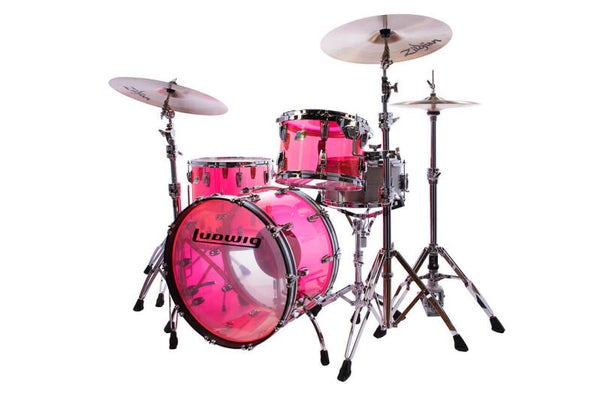Ludwig Vistalite Fab Pink 22"