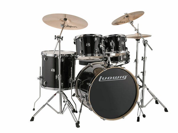 Ludwig Element Evolution, Black Sparkle 5 piece 22 inch