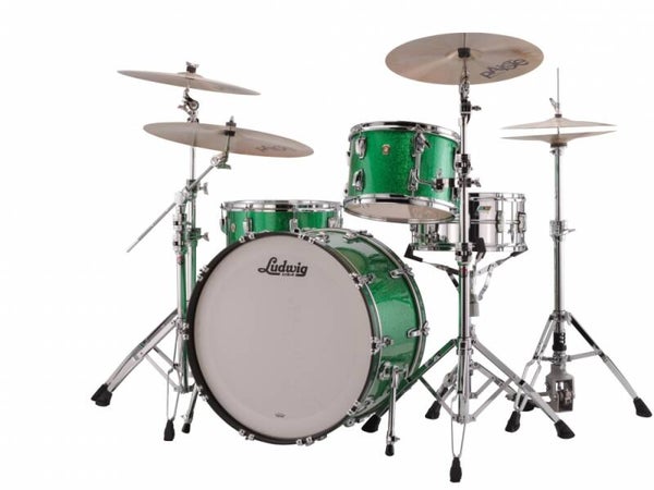 Ludwig Classic Maple, Pro Beat Green Sparkle 24"