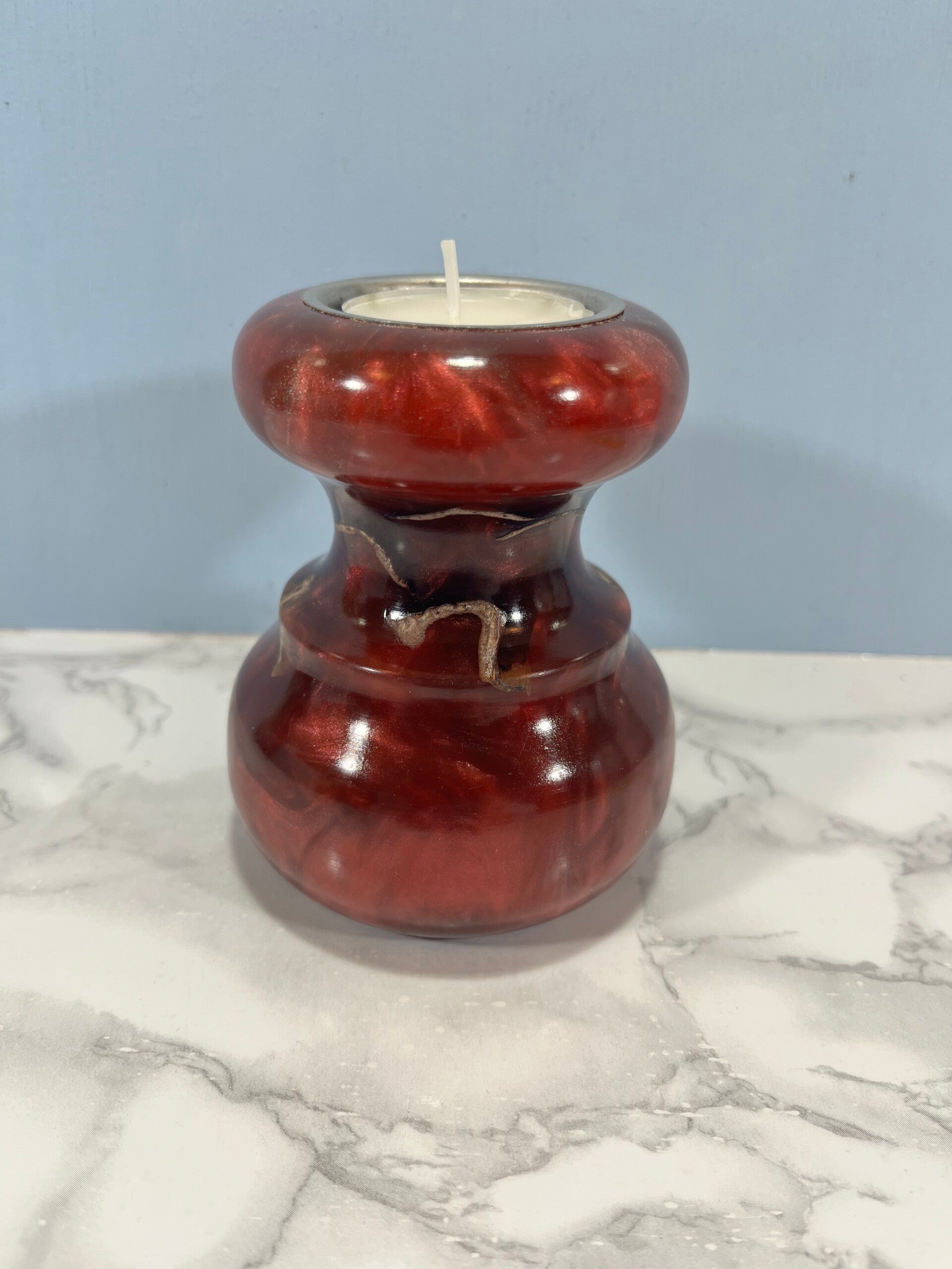 Pine Cone Scales In Resin Tealight Holder