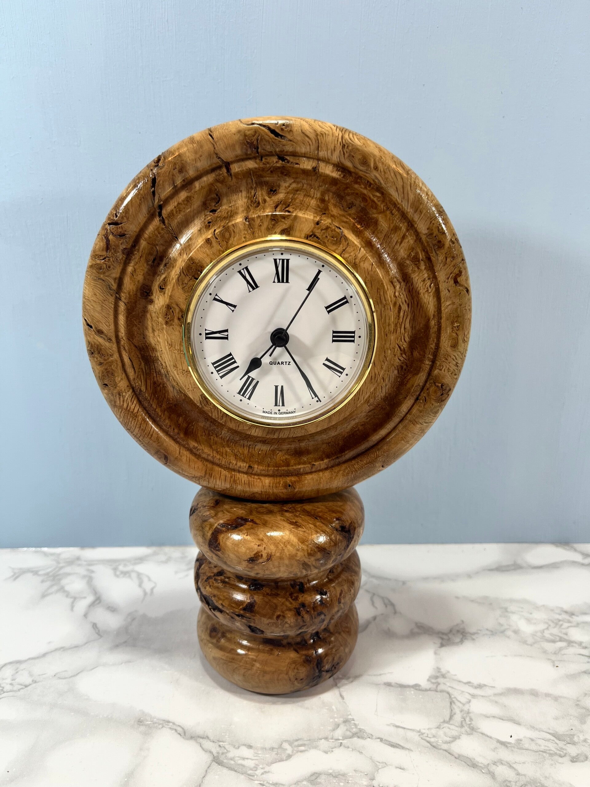 Clock -  Made From Burr Oak Wood.