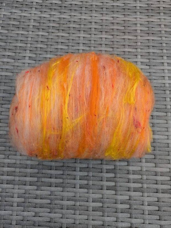 Mixed carded batt - orange
