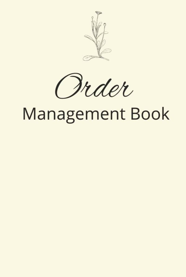 Order Management Book for Small Business Owners | Minimal Beige Order Tracker & Log Book