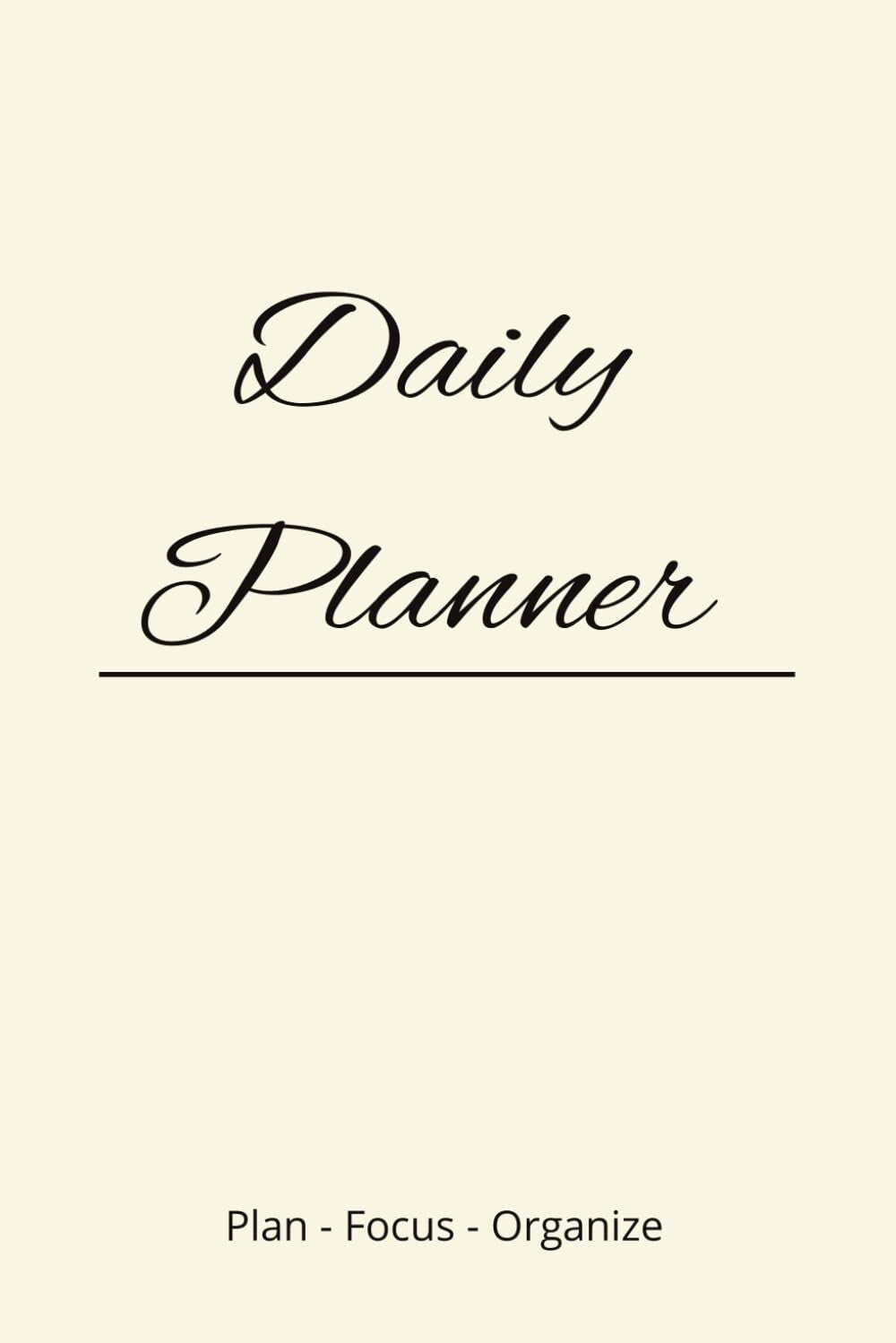 Plan My Day Paperback