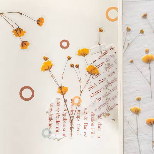 Botanical Flower Decorative Stickers 10 Packs
