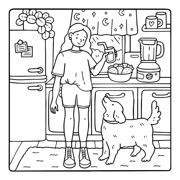 Free Girly Summer Coloring Pages | Cute Aesthetic Digital Download Printable Coloring Sheets for Kids & Adults