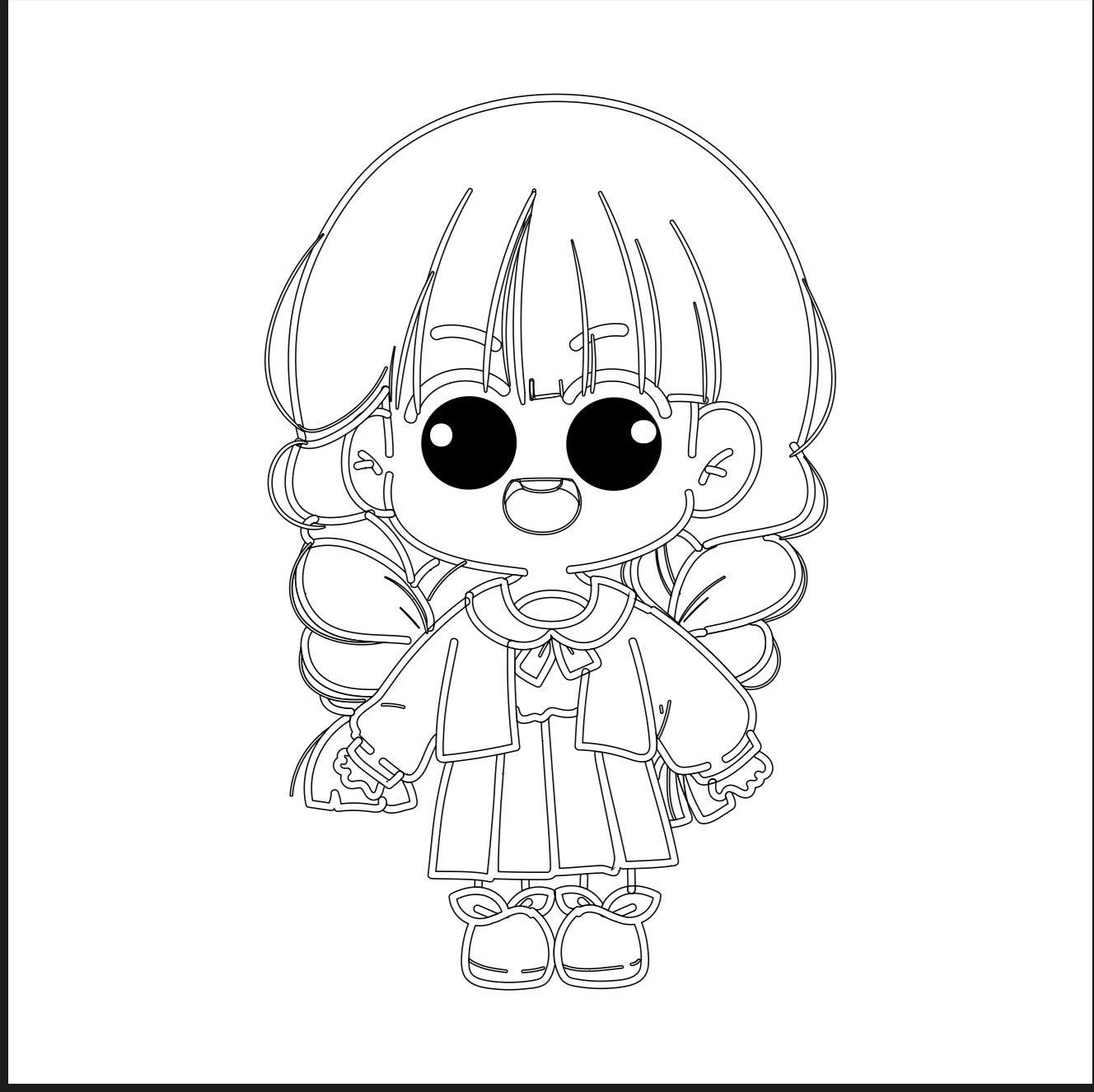 21 Children’s Anime Characters Coloring Sheets PDF – Cute Kawaii Anime Coloring Pages for Kids | Printable Download